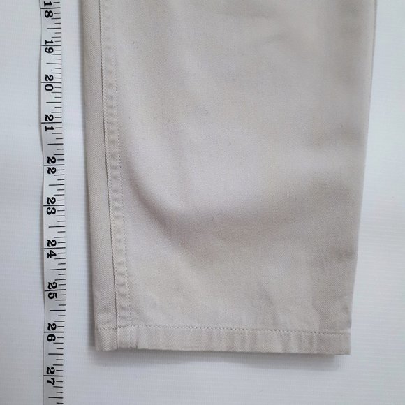 DKNYC Tapered Slim Fit Chino Khaki Pants in Neutral Beige - Picture 9 of 14